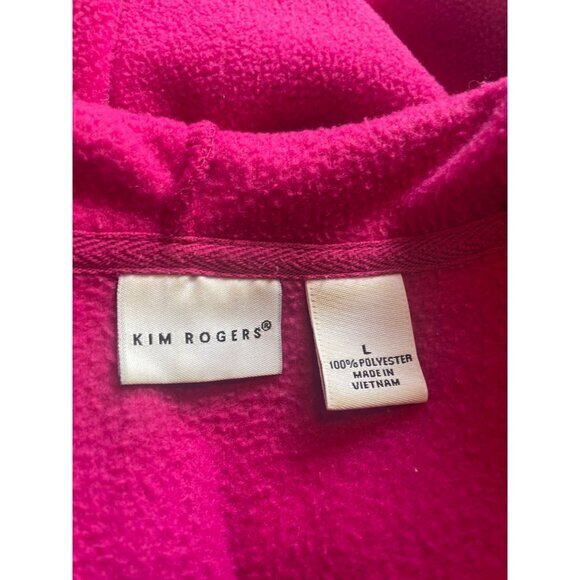 Hoodie Full Zip Jacket Womens Pink Pockets Warm Comfy Casual - Picture 8 of 13